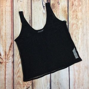 ❤️SOLD❤️NWT Zara sheer tank top oversized black